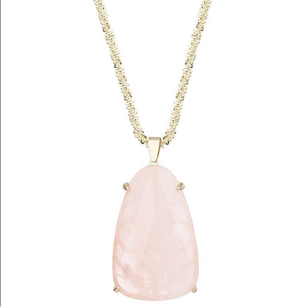 Kendra Scott Retired Rose Quartz Sandra Necklace